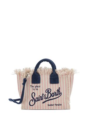 Borsa a mano Vanity in canvas di cotone rosa SAINT BARTH KIDS | VAMI00103448L